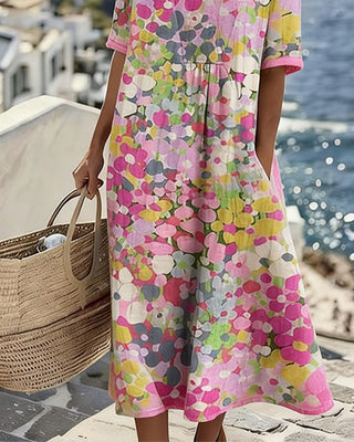 Rosalie | Robe midi florale légère et fluide