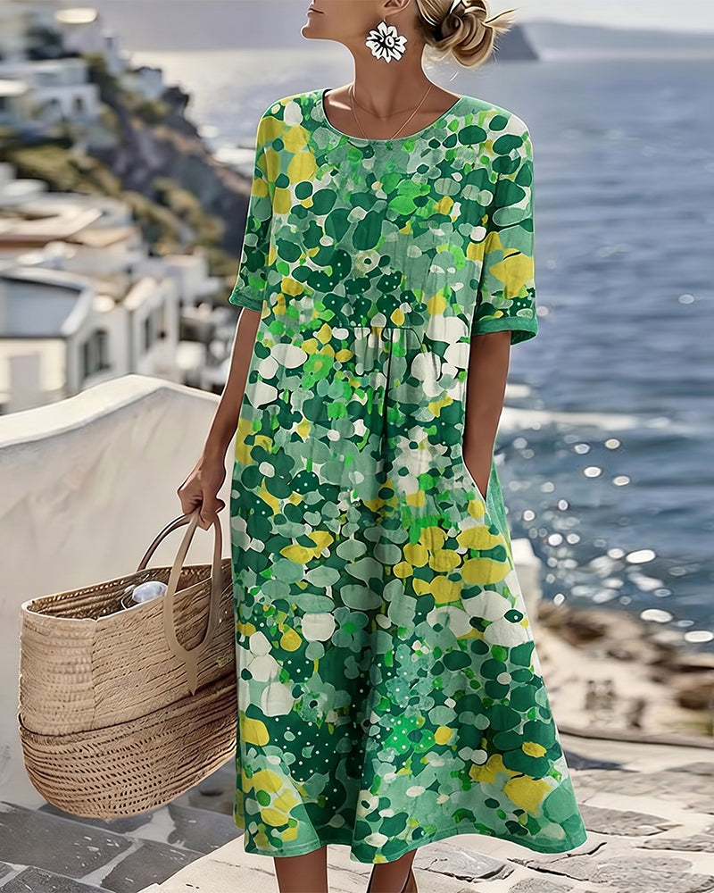 Rosalie | Robe midi florale légère et fluide