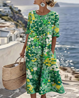 Rosalie | Robe midi florale légère et fluide
