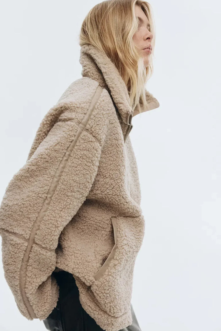 Kaja | Manteau effet peluche