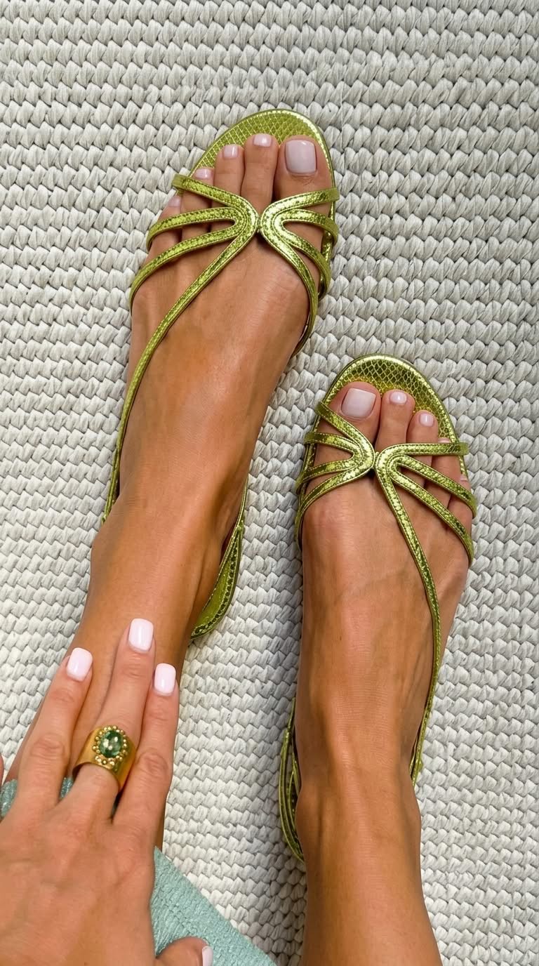Emma | Sandales Dorées Élégance Estivale