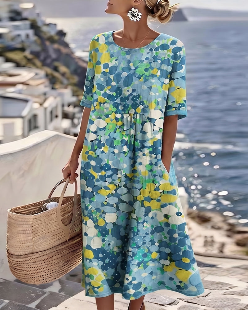 Rosalie | Robe midi florale légère et fluide
