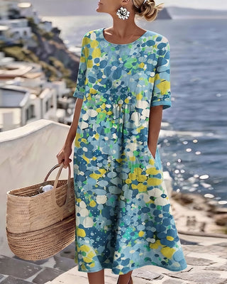 Rosalie | Robe midi florale légère et fluide