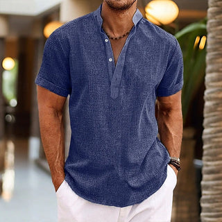 Arnaud | Chemise popover texturée pour homme