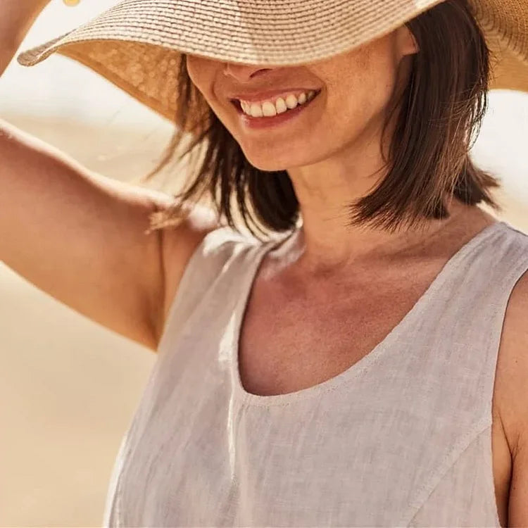 Nina Robe Maxi d’Été en Lin – L’Incontournable de l’Été
