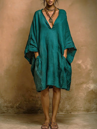 Solène | Robe Midi Bohème Fluide