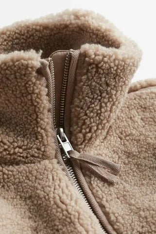 Kaja | Manteau effet peluche