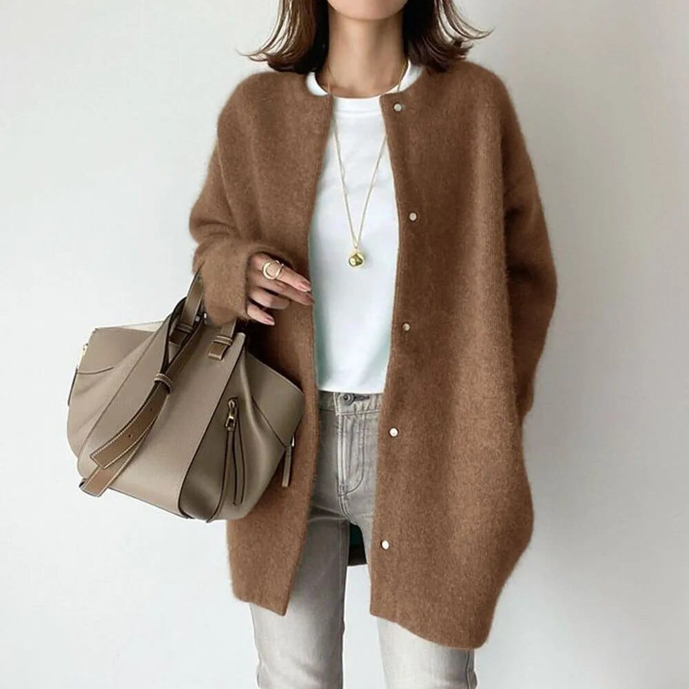 Vânia | Manteau en maille douce