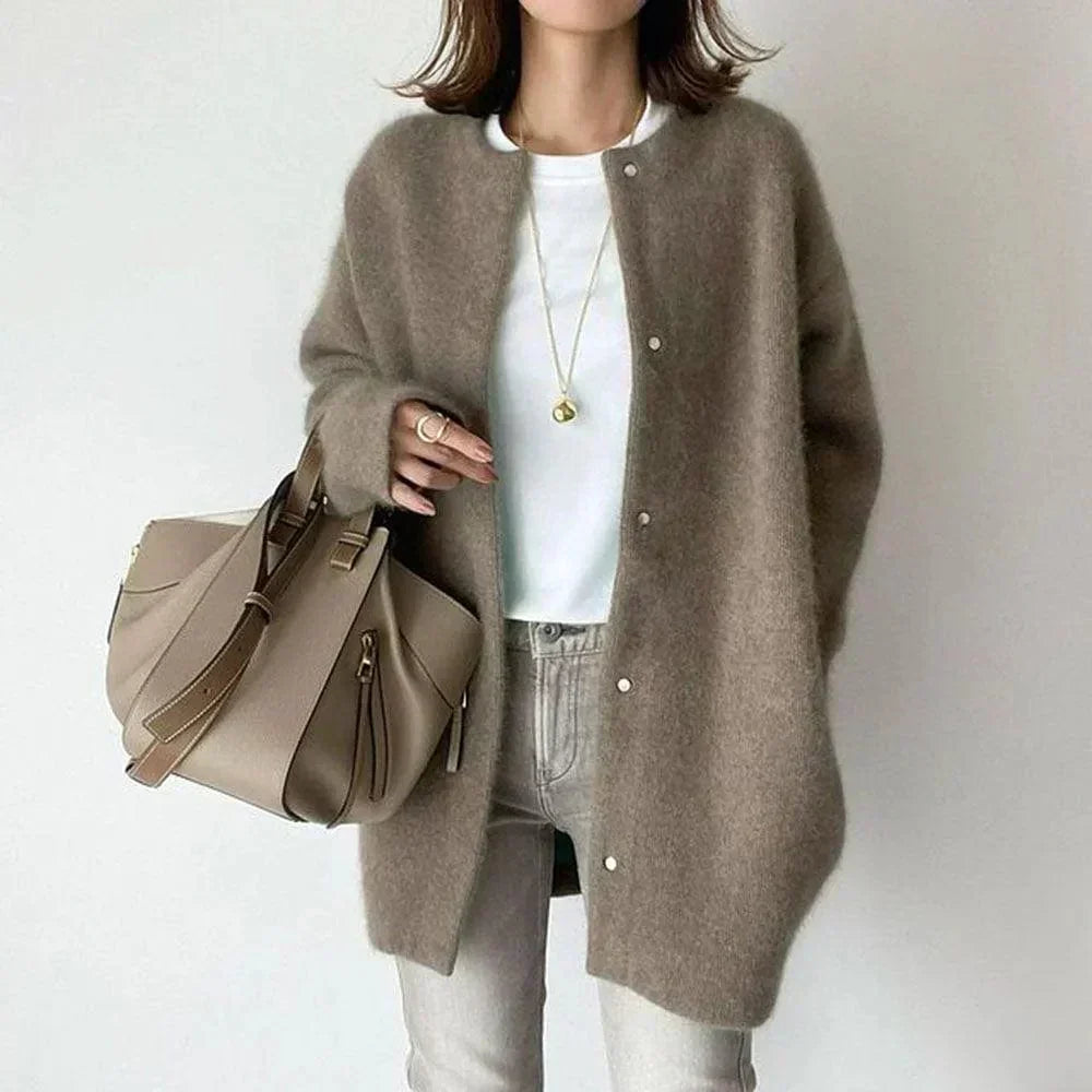 Vânia | Manteau en maille douce