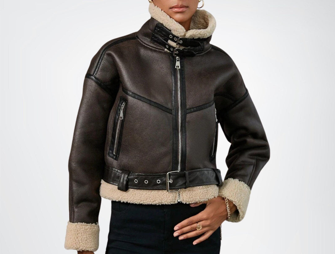Hannah | Veste aviateur effet cuir