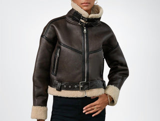 Hannah | Veste aviateur effet cuir