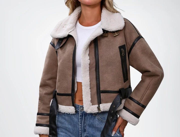 Hannah | Veste aviateur effet cuir