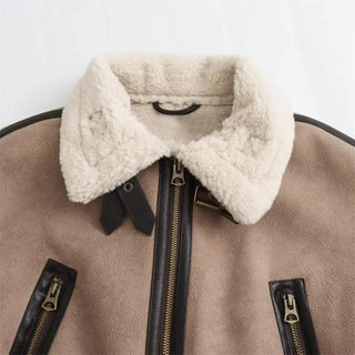 Hannah | Veste aviateur effet cuir