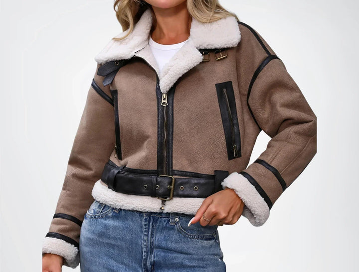 Hannah | Veste aviateur effet cuir