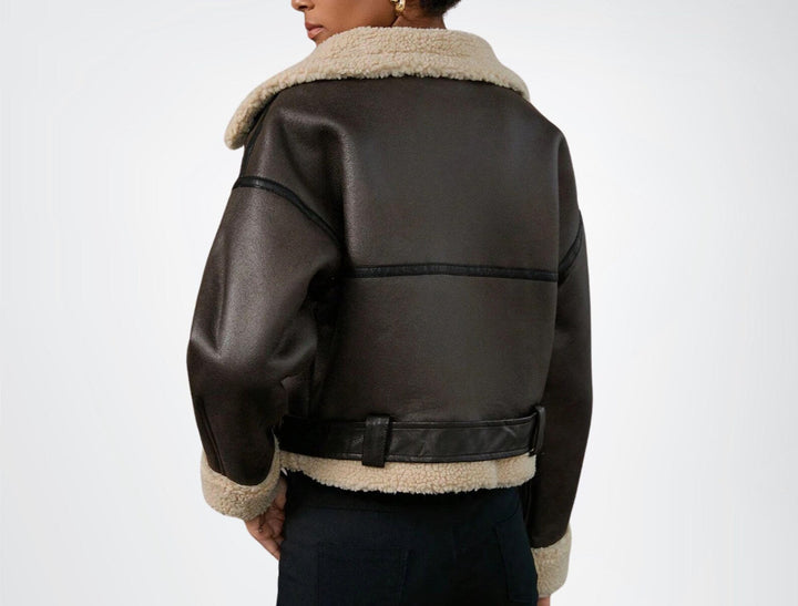 Hannah | Veste aviateur effet cuir