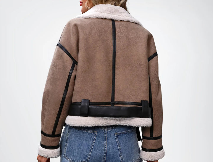 Hannah | Veste aviateur effet cuir