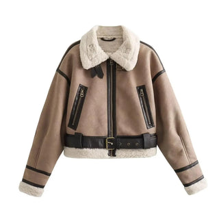 Hannah | Veste aviateur effet cuir