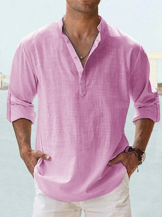 Félix | Chemise minimaliste à col mandarin pour homme