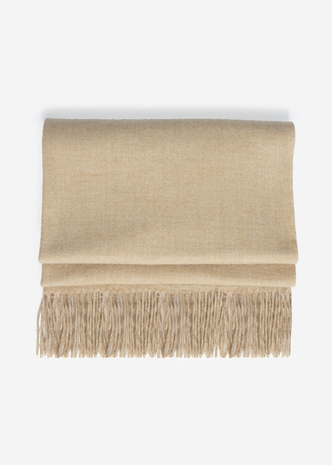 Écharpe douce en mélange cachemire — beige