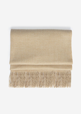 Écharpe douce en mélange cachemire — beige