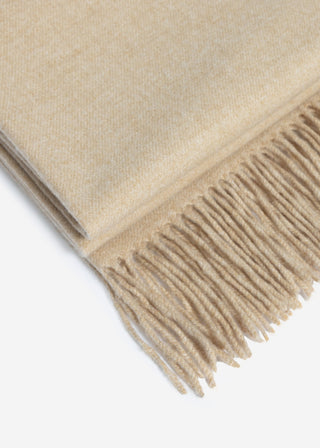 Écharpe douce en mélange cachemire — beige