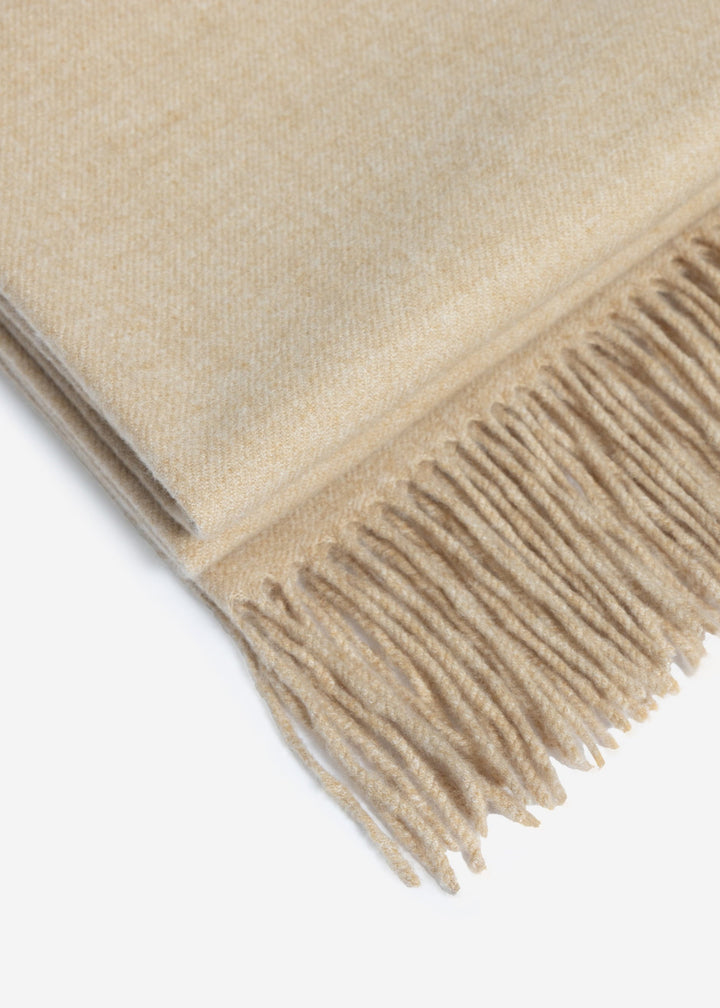 Écharpe douce en mélange cachemire — beige