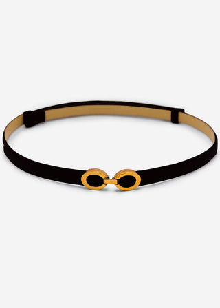 Ceinture ajustable à anneaux — noir