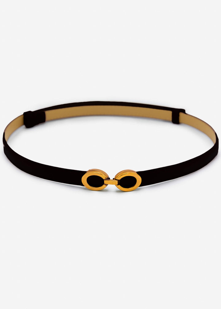 Ceinture ajustable à anneaux — noir