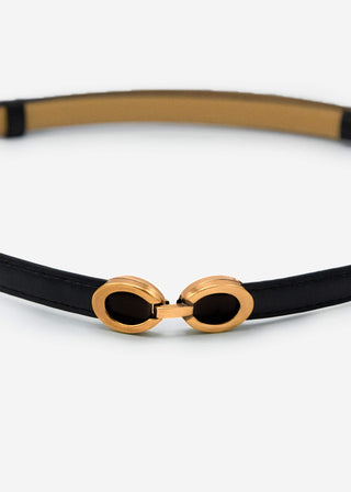 Ceinture ajustable à anneaux — noir
