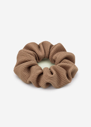 Chouchou côtelé — beige