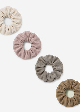 Chouchou côtelé — beige