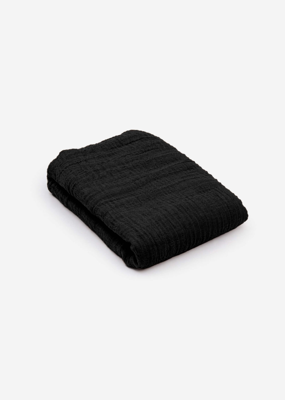 Écharpe en mousseline de coton — noir