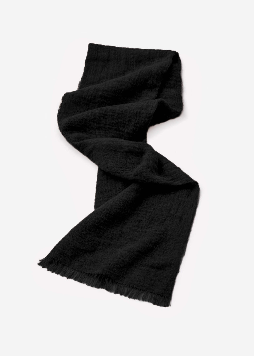 Écharpe en mousseline de coton — noir