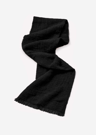 Écharpe en mousseline de coton — noir