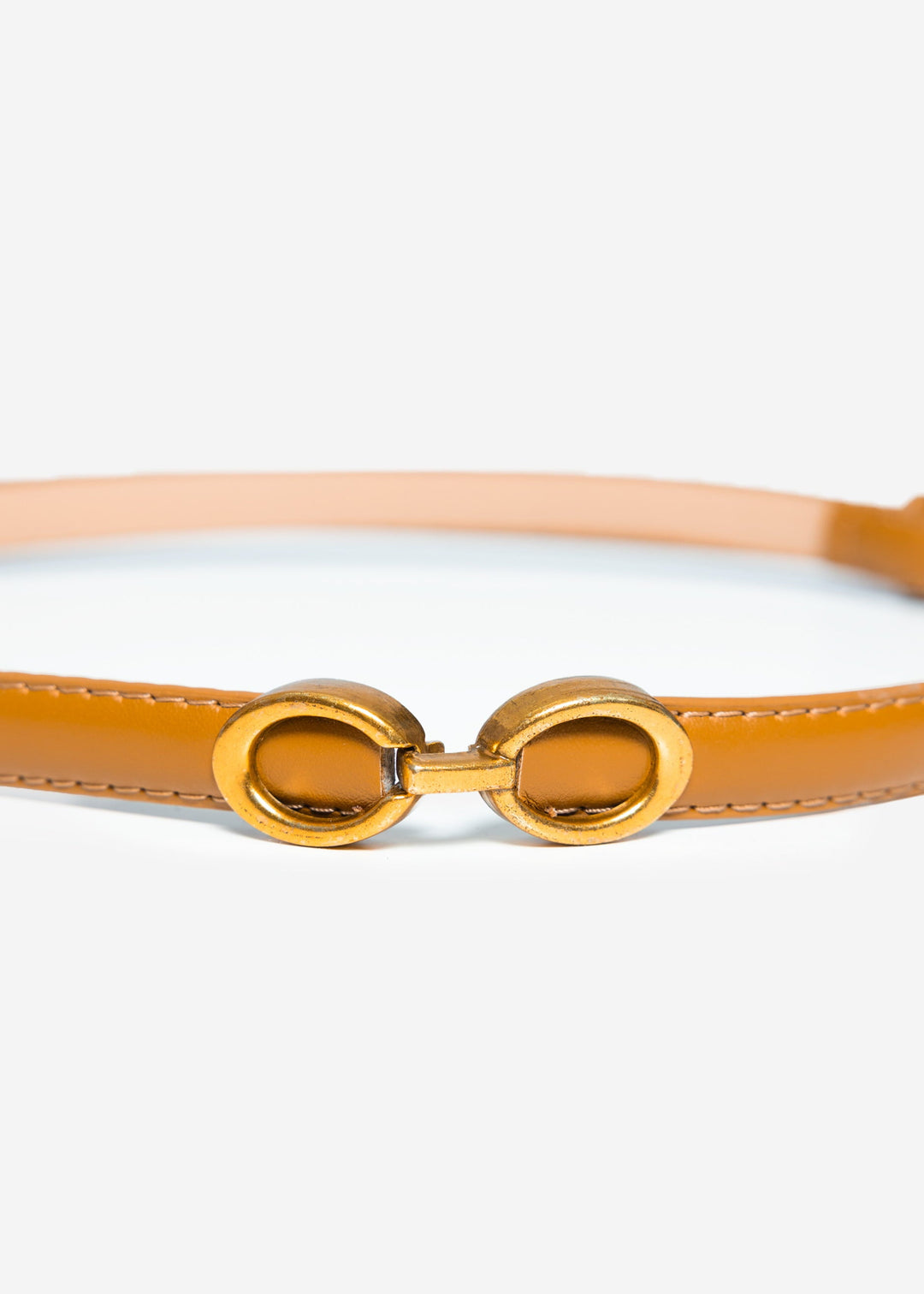 Ceinture ajustable à anneaux — camel