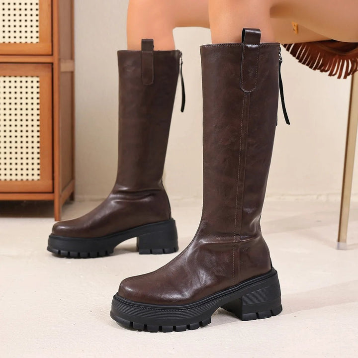Deanne | Bottes hautes à semelle crantée