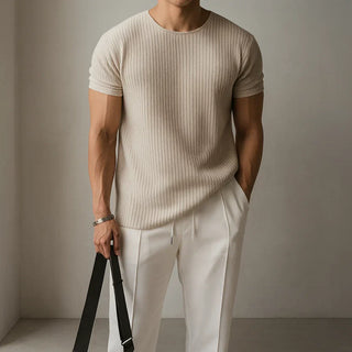 Joël | T-shirt en tricot pour hommes