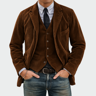 Tommy™ | Ensemble 2 pièces: Blazer et Gilet en Velours