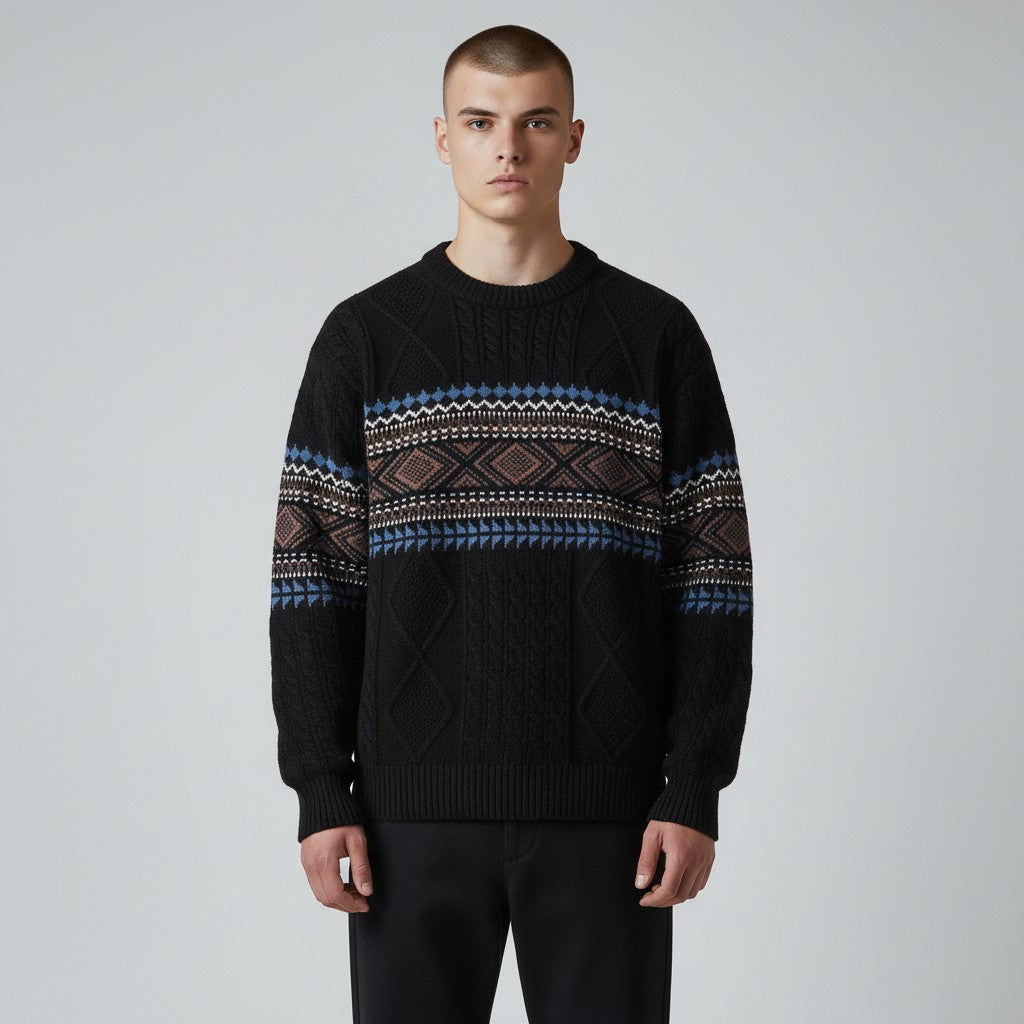 Hugo | Pull en maille nordique pour homme