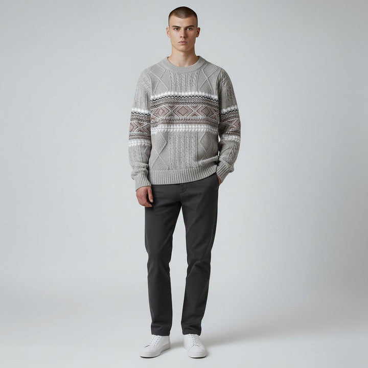 Hugo | Pull en maille nordique pour homme